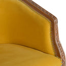 Lavender Mustard Velvet Occasional Chair by Lavishway | Armchairs-58363
