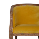 Lavender Mustard Velvet Occasional Chair by Lavishway | Armchairs-58361