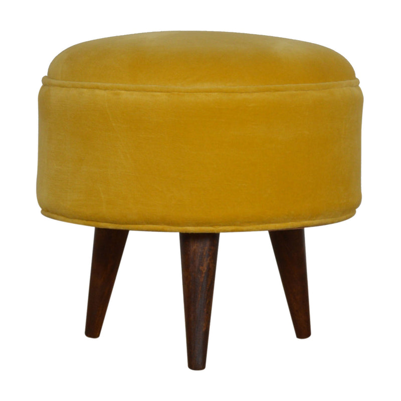 Lavender Nordic Style Velvet Footstool by Lavishway | Footstool-58373