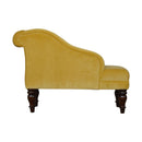 Lavender Upholstered Mustard Velvet Chaise by Lavishway | Chaise Lounges-58482