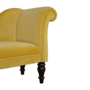 Lavender Upholstered Mustard Velvet Chaise by Lavishway | Chaise Lounges-58478
