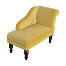 Lavender Upholstered Mustard Velvet Chaise by Lavishway | Chaise Lounges-58477