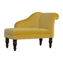 Lavender Upholstered Mustard Velvet Chaise by Lavishway | Chaise Lounges-58475
