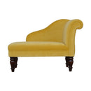 Lavender Upholstered Mustard Velvet Chaise by Lavishway | Chaise Lounges-58474