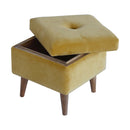 Lavender Upholstered Velvet Storage Footstool by Lavishway | Footstool-58351