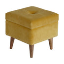 Lavender Upholstered Velvet Storage Footstool by Lavishway | Footstool-58346