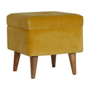Lavender Upholstered Velvet Storage Footstool by Lavishway | Footstool-58344
