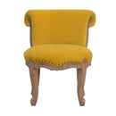 Lavender Vintage Studded Chair by Lavishway | Accent Chairs-58337