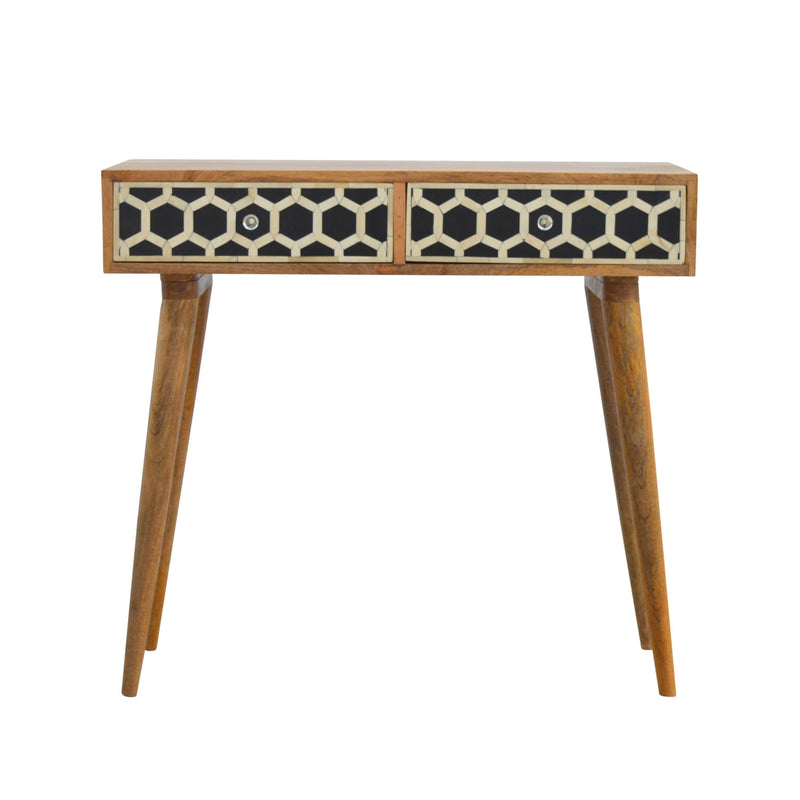 Lavoie Bone Inlay 2 Drawers Console Table by Lavishway | Hallway Console Table-22199