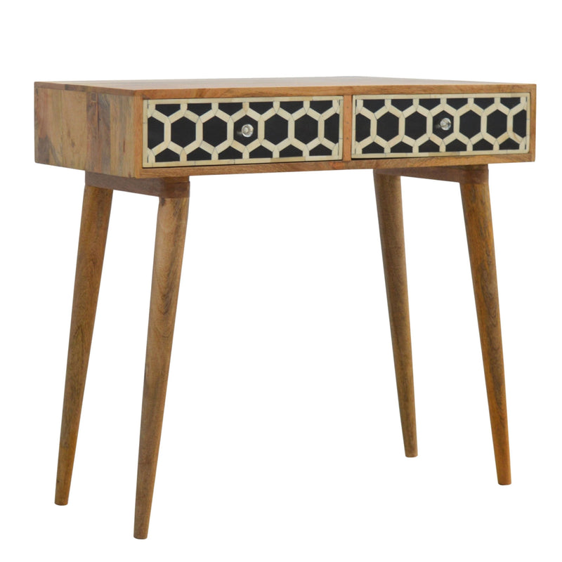 Lavoie Bone Inlay 2 Drawers Console Table by Lavishway | Hallway Console Table-22198
