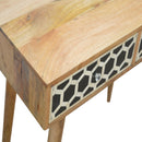 Lavoie Bone Inlay 2 Drawers Console Table by Lavishway | Hallway Console Table-22202