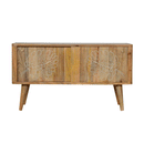 Ravicon Leaf Embossed Resin Wood Cabinet by Lavishway | Hallway Cabinets-59222