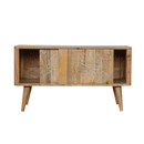 Ravicon Leaf Embossed Resin Wood Cabinet by Lavishway | Hallway Cabinets-59221