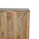 Ravicon Leaf Embossed Resin Wood Cabinet by Lavishway | Hallway Cabinets-59231