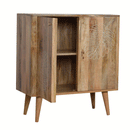 Ravicon Leaf Embossed 2 Doors Resin Cabinet by Lavishway | Hallway Cabinets-59248