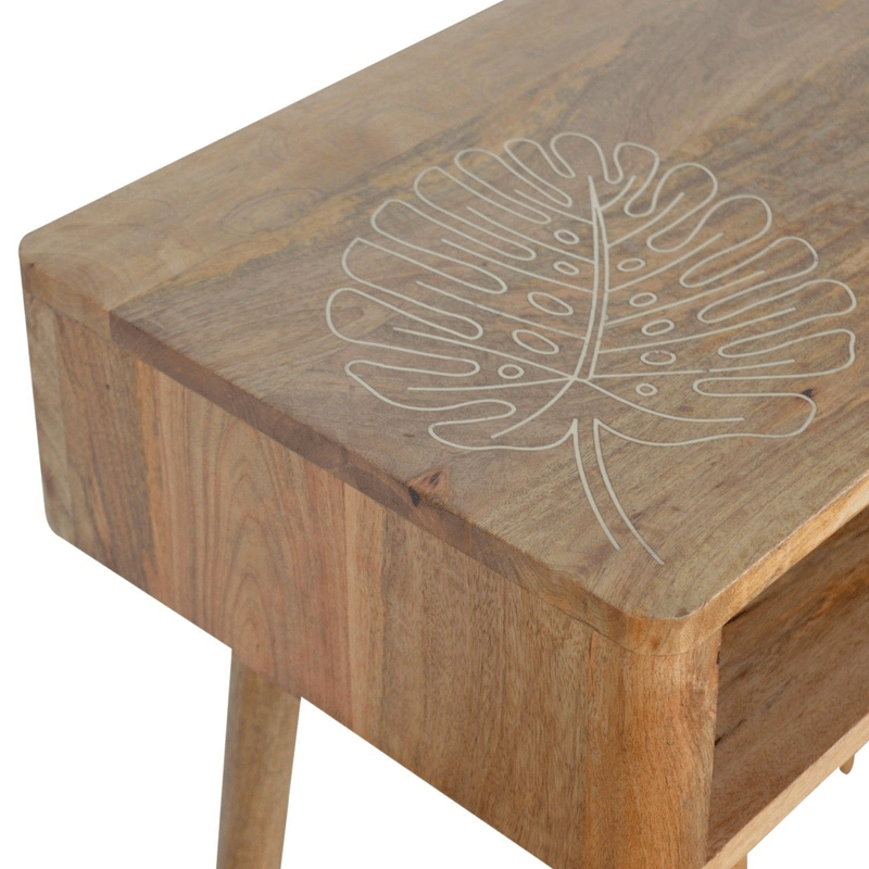 Ravicon Leaf Embossed Resin Writing Desk by Lavishway | Reclaimed Wood Desks-59211