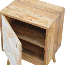 Ravicon Leaf Screen Printed Bedside Table by Lavishway | Bedside Tables-59191