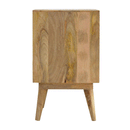 Ravicon Leaf Screen Printed Bedside Table by Lavishway | Bedside Tables-59190