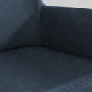 Leigh Night Blue Faux Leather Armchair by Lavishway | Armchairs-24988