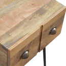 Leo Iron Base Single Drawer Bedside Table by Lavishway | Bedside Tables-59234