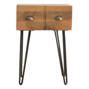 Leo Iron Base Single Drawer Bedside Table by Lavishway | Bedside Tables-59233