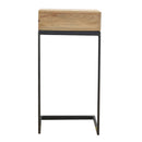 Leo Iron Base Geometric Style Bedside Table by Lavishway | Bedside Tables-59203