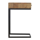 Leo Iron Base Geometric Style Bedside Table by Lavishway | Bedside Tables-59202