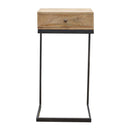 Leo Iron Base Geometric Style Bedside Table by Lavishway | Bedside Tables-59196