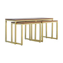 Leo Solid Wood & Iron Nest Of Tables by Lavishway | Nest of Tables-59265