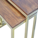 Leo Solid Wood & Iron Nest Of Tables by Lavishway | Nest of Tables-59268