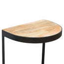 Leo Wooden Top Industrial End Table by Lavishway | Side Tables-59244