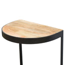 Leo Wooden Top Industrial End Table by Lavishway | Side Tables-59245