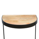 Leo Wooden Top Industrial End Table by Lavishway | Side Tables-59243