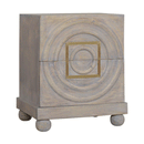 Leonardo Solid Wood 2 Drawers Bedside Table by Lavishway | Bedside Tables-59170