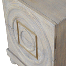Leonardo Solid Wood 2 Drawers Bedside Table by Lavishway | Bedside Tables-59177