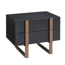 Leonardo Rose Gold Legs Nightstand by Lavishway | Bedside Tables-22958