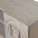 Leonardo Solid Mango Wood 4 Drawer Media Unit by Lavishway | TV Units Cabinets-59156