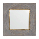 Leonardo Wooden Frame Square Wall Mirror by Lavishway | Wall Mirrors-59126