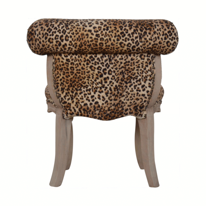 Perkins Leopard Print Velvet Occasional Chair by Lavishway | Bedroom Chairs-59100