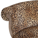 Perkins Leopard Print Velvet Occasional Chair by Lavishway | Bedroom Chairs-59102