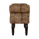 Perkins Leopard Print Velvet Dressing Bench by Lavishway | Benches & Storage Benches-59073