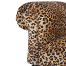 Perkins Leopard Print Velvet Dressing Bench by Lavishway | Benches & Storage Benches-59077