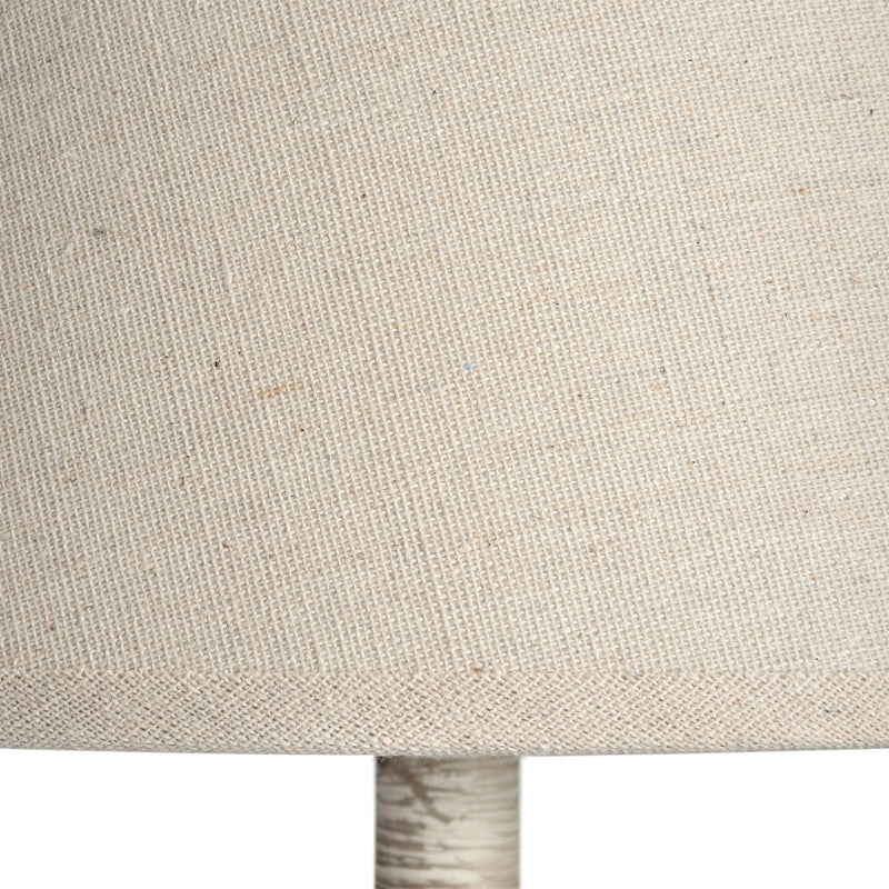 Leptis Linen Shade Magna Cream Floor Lamp by Lavishway | Floor Lamps-51414