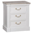 Liberty 3 Drawers Bedside Cabinet by Lavishway | Bedside Tables-26715