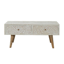 Santorini Taupe 2 Drawers Coffee Table by Lavishway | Coffee Tables-59043