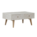 Santorini Taupe 2 Drawers Coffee Table by Lavishway | Coffee Tables-59042