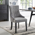Lion Velvet upholstered Dining Chair by Lavishway | Dining Chairs-24930