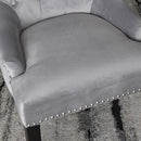 Lion Velvet upholstered Dining Chair by Lavishway | Dining Chairs-24942