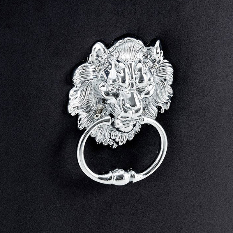 Lion Velvet upholstered Dining Chair by Lavishway | Dining Chairs-24940