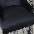 Lion Velvet upholstered Dining Chair by Lavishway | Dining Chairs-24935